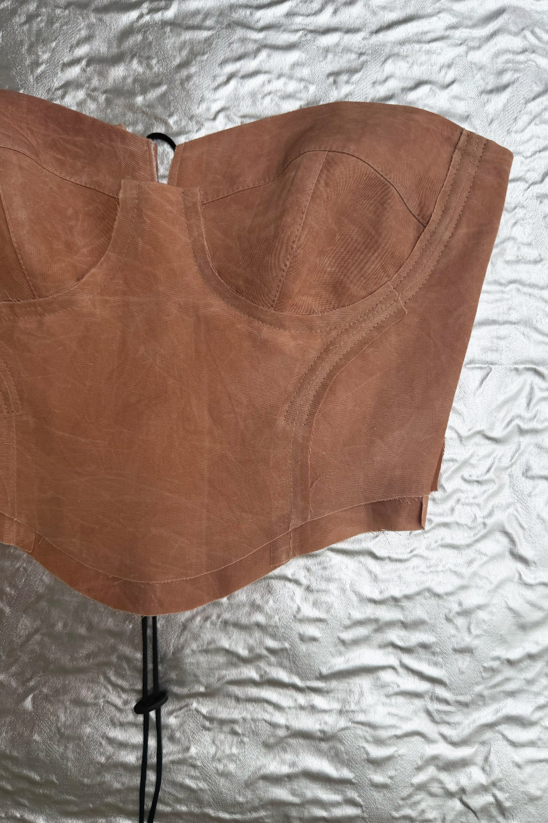 SHOHEI Corsage Top / KAKISHIBU persimmon dyed denim ~ Lyocell TENCEL™