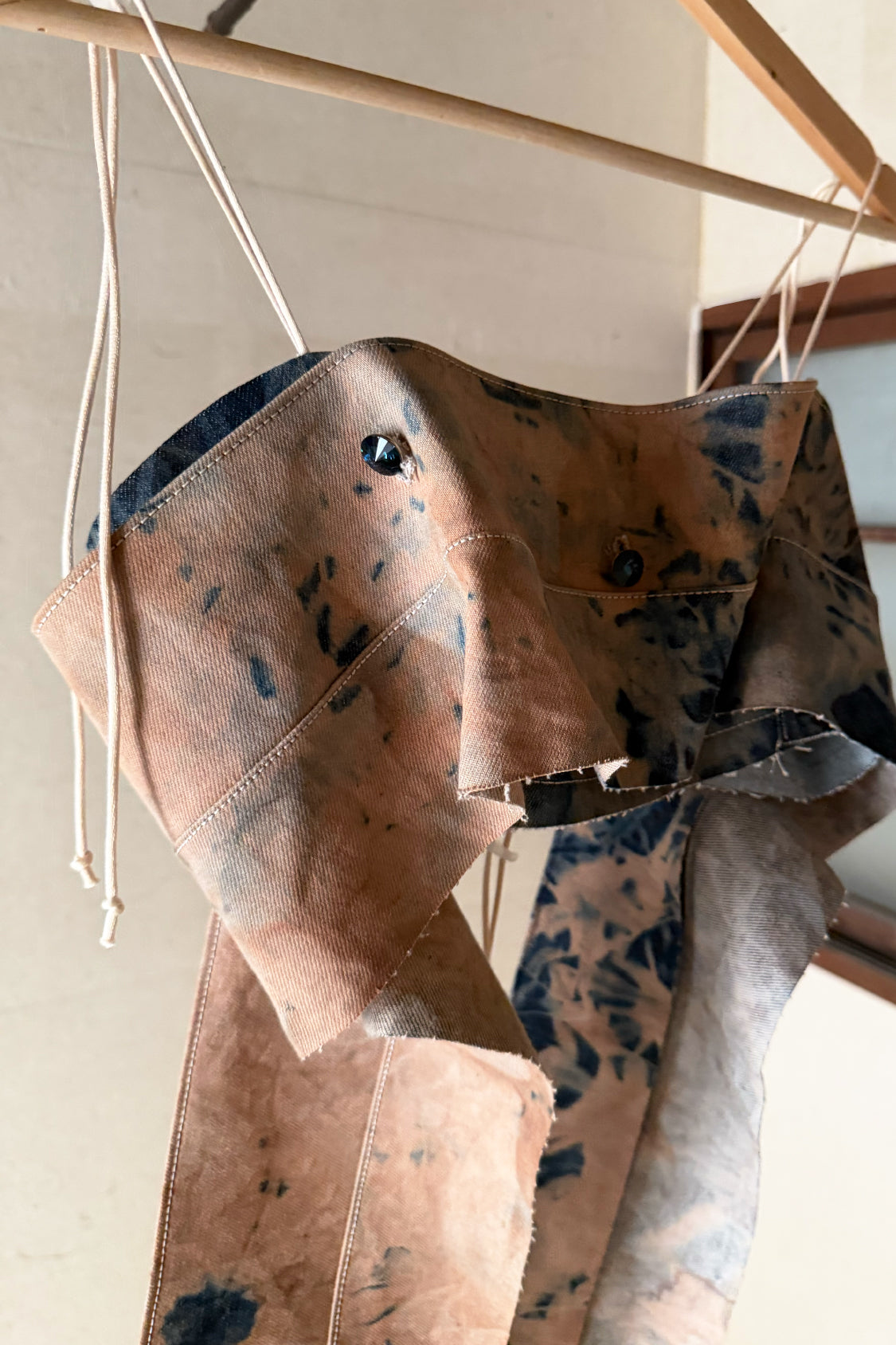 SAILA DENIM TOP / persimmon dyed denim - Shohei-collection