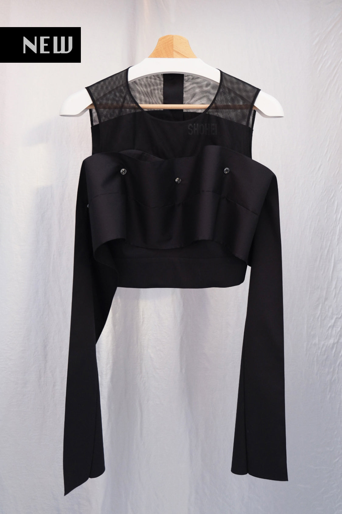 SHOHEI IRENE CROPPED TOP in GOTS organic cotton