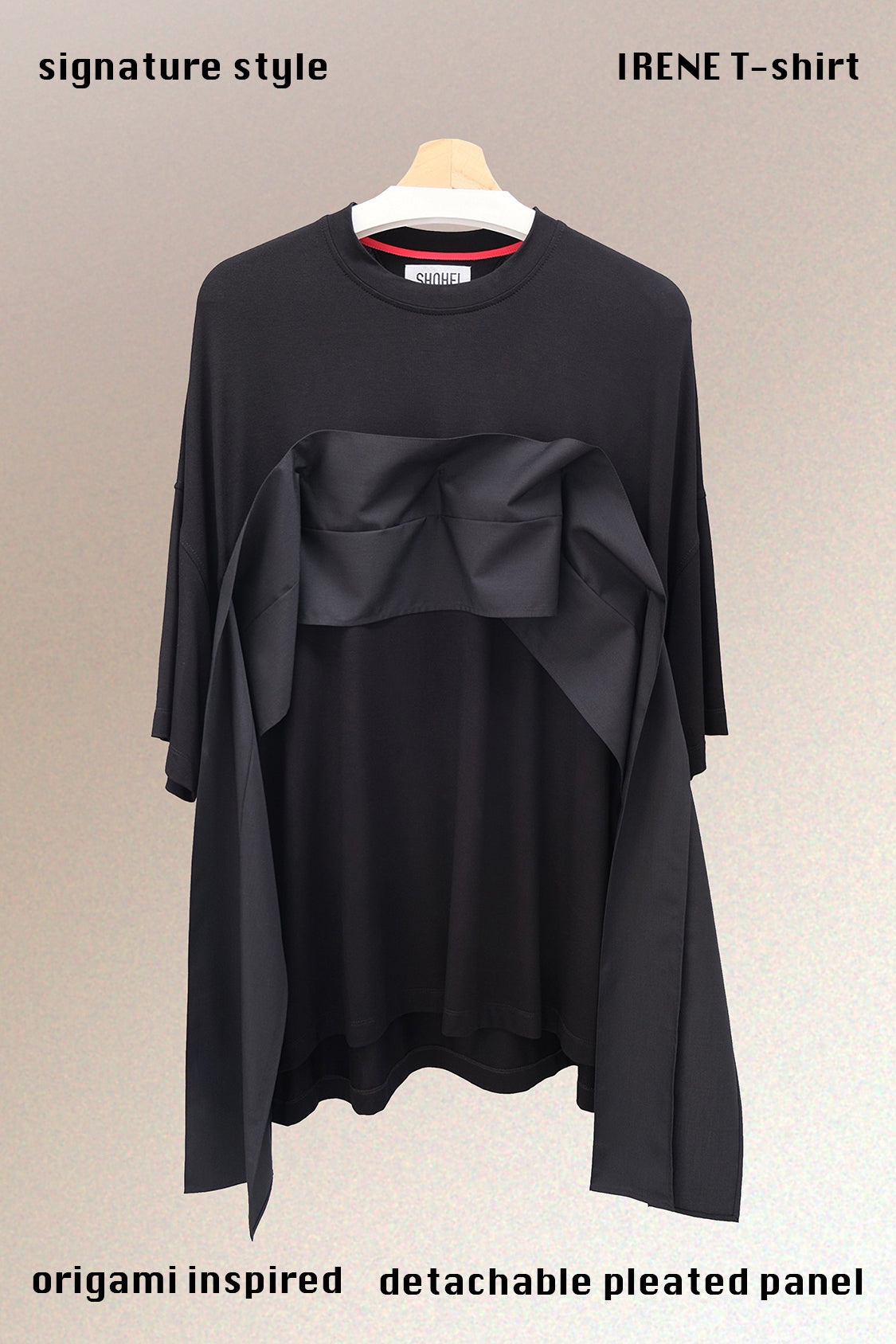 SHOHEI IRENE OVERSIZED TEE in TENCEL lyocell