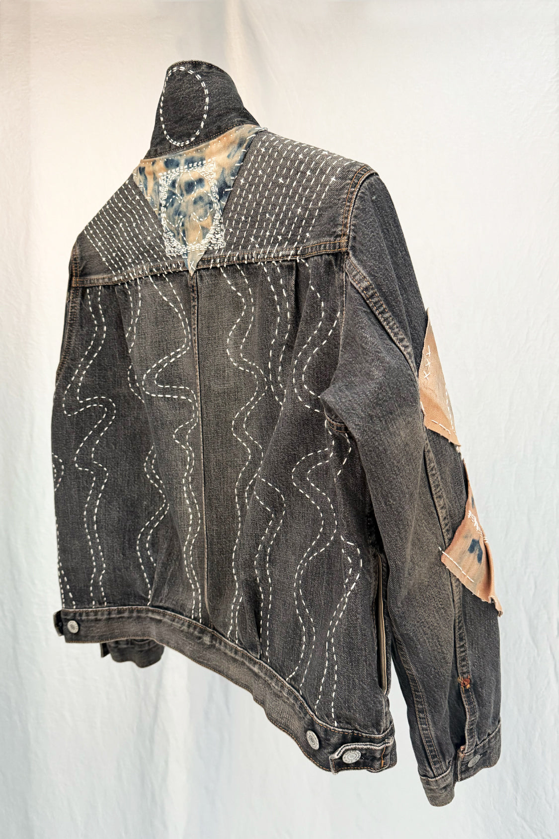 ZEN DENIM JACKET - EDWIN x SHOHEI 505ZX02 / washed black selvage denim - Shohei-collection
