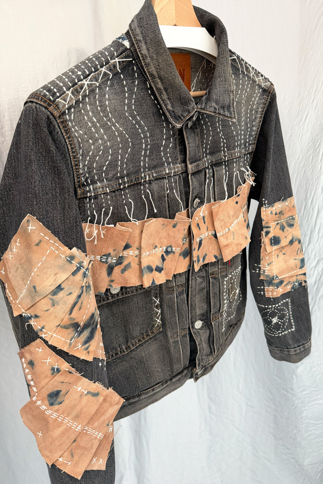 ZEN DENIM JACKET - EDWIN x SHOHEI 505ZX02 / washed black selvage denim - Shohei-collection