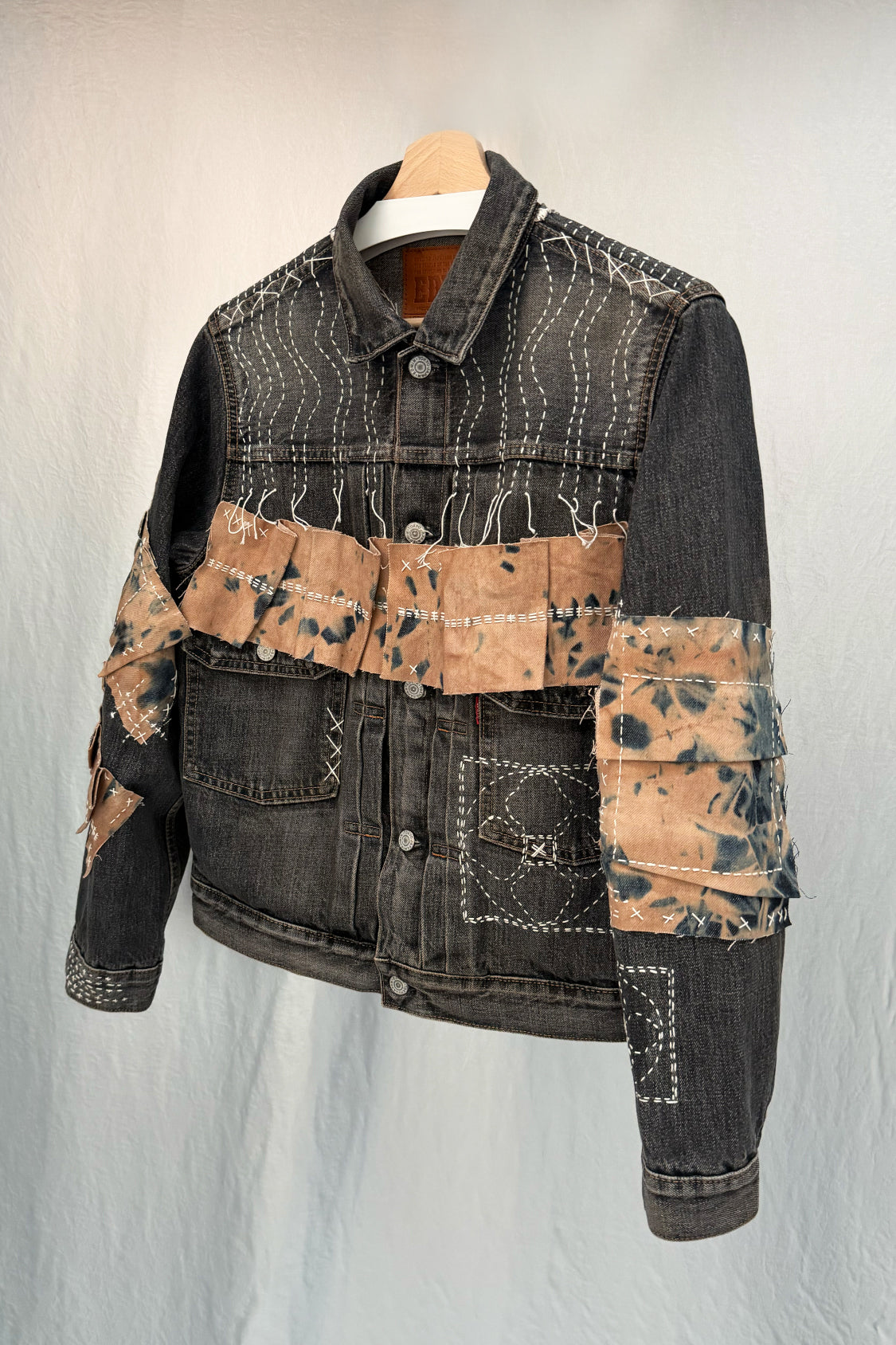 ZEN DENIM JACKET - EDWIN x SHOHEI 505ZX02 / washed black selvage denim - Shohei-collection
