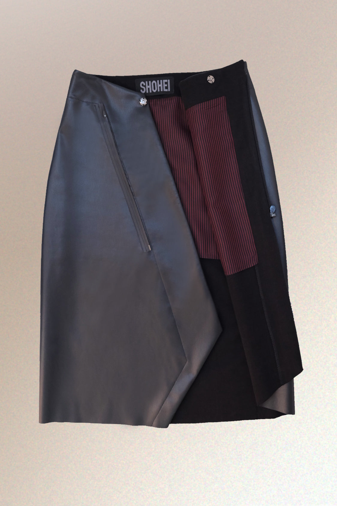 KAI SKIRT / vegan apple leather - Shohei-collection