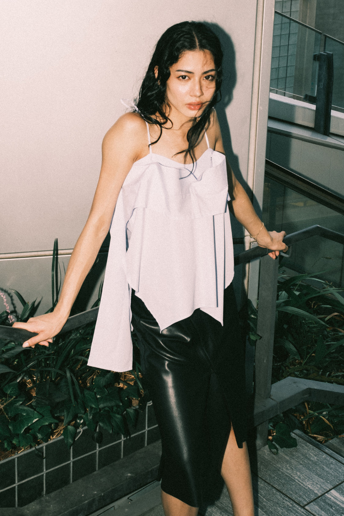 KAI SKIRT / vegan apple leather - Shohei-collection