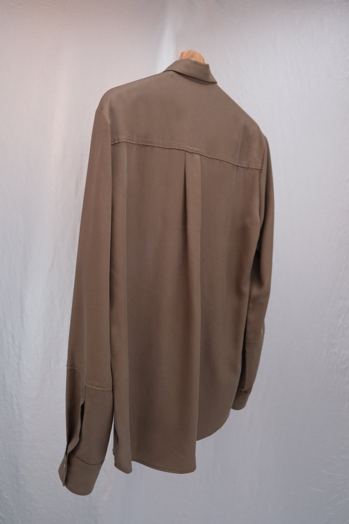 KEITA BUTTON DOWN SHIRT Slate Green / Lyocell TENCEL™ - Shohei-collection
