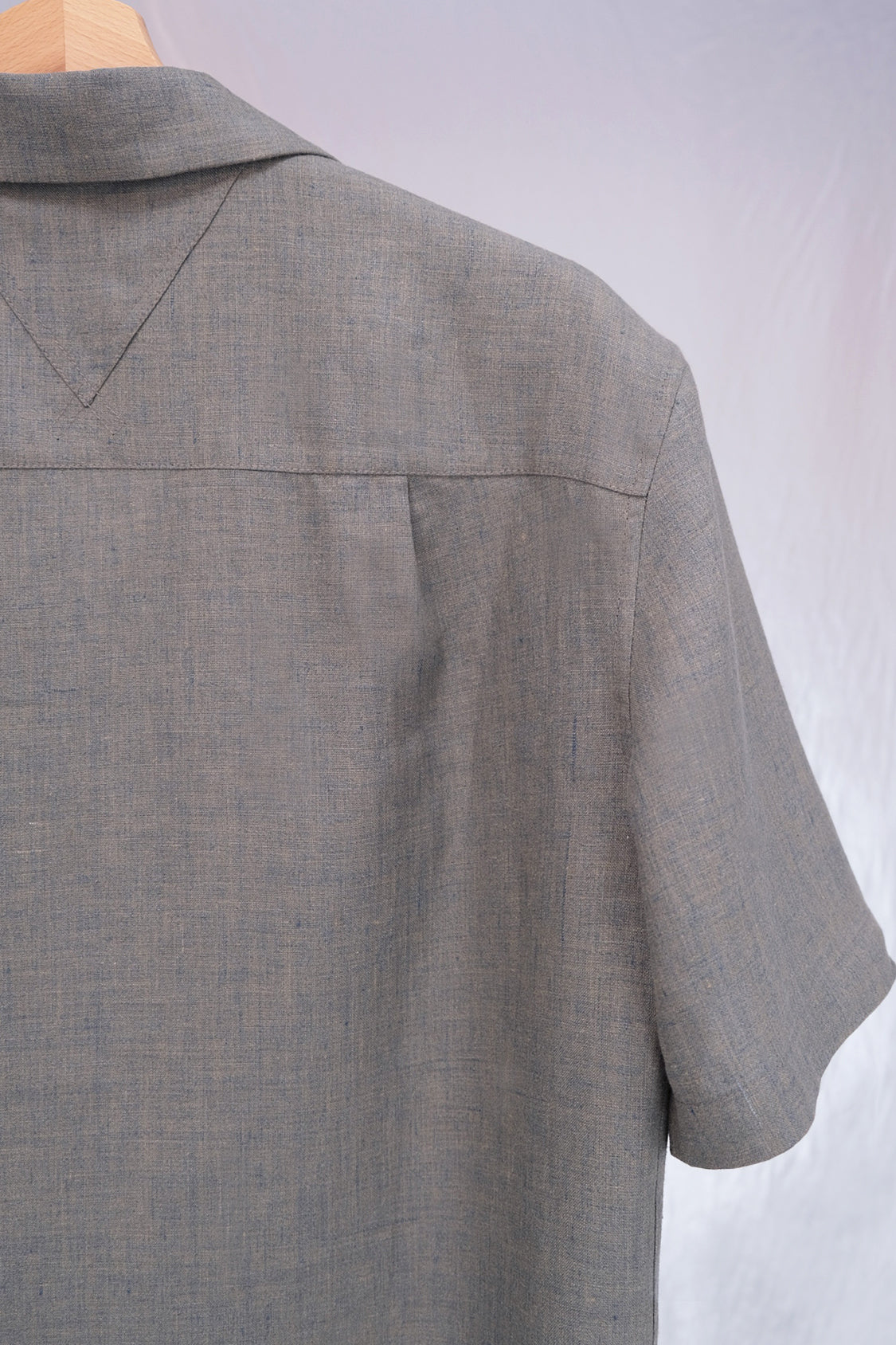 JUN BOWLING SHIRT / Italian linen - Shohei-collection