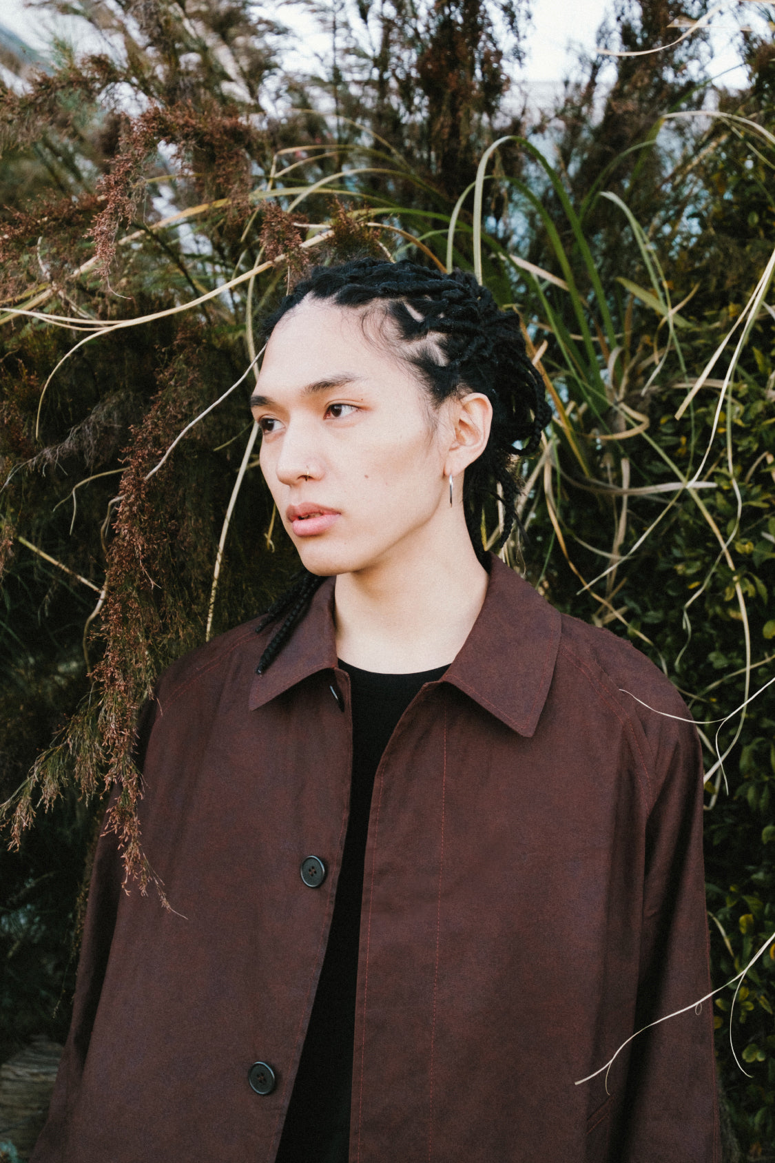 KAKISHIBU MAC COAT /  traditional crafted textile - Shohei-collection