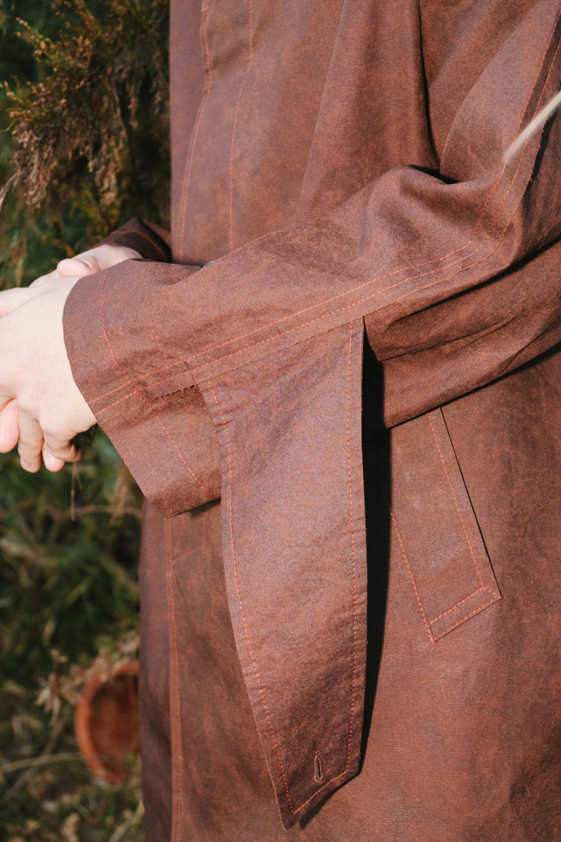 KAKISHIBU MAC COAT /  traditional crafted textile - Shohei-collection