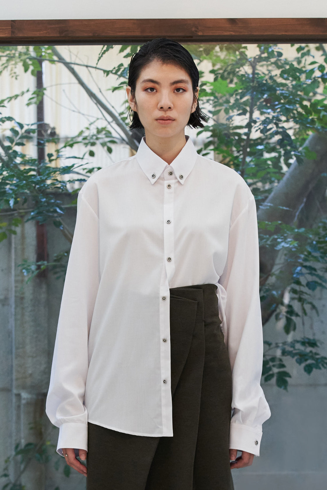 MINATO BUTTON DOWN SHIRT / TENCEL™ blend - Shohei-collection