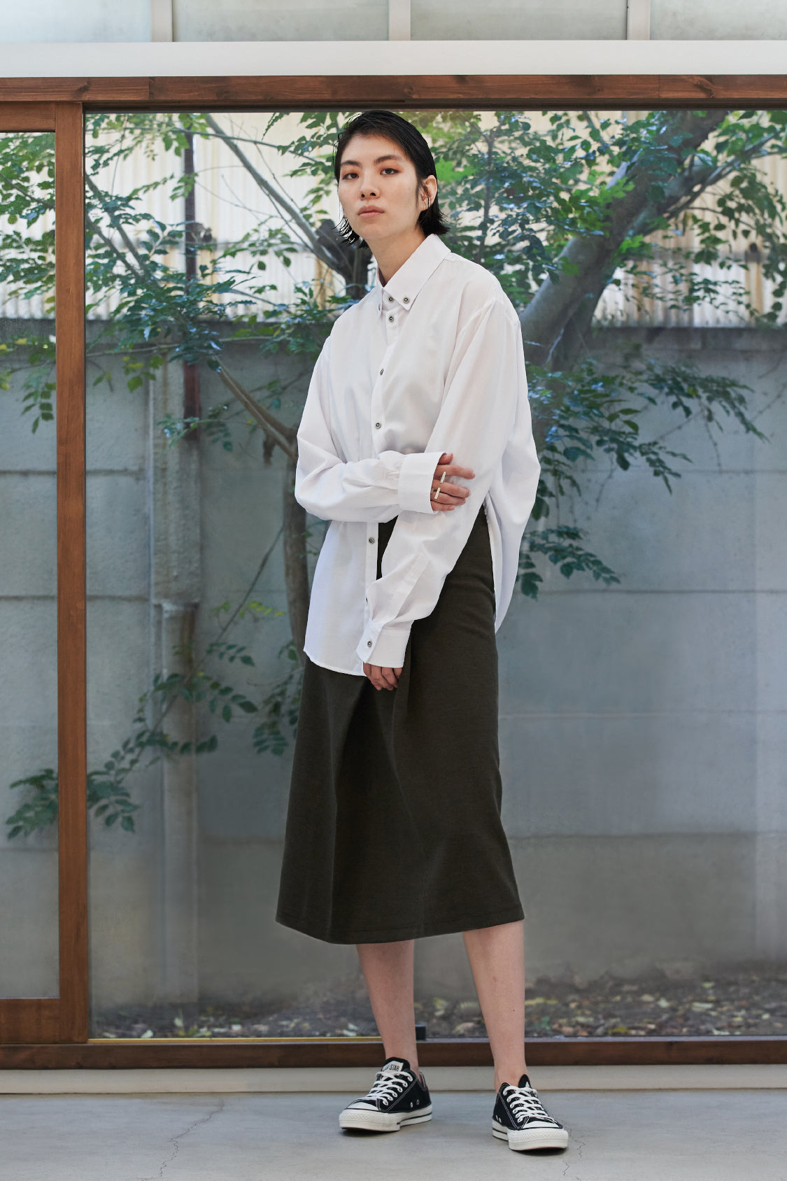 MINATO BUTTON DOWN SHIRT / TENCEL™ blend - Shohei-collection