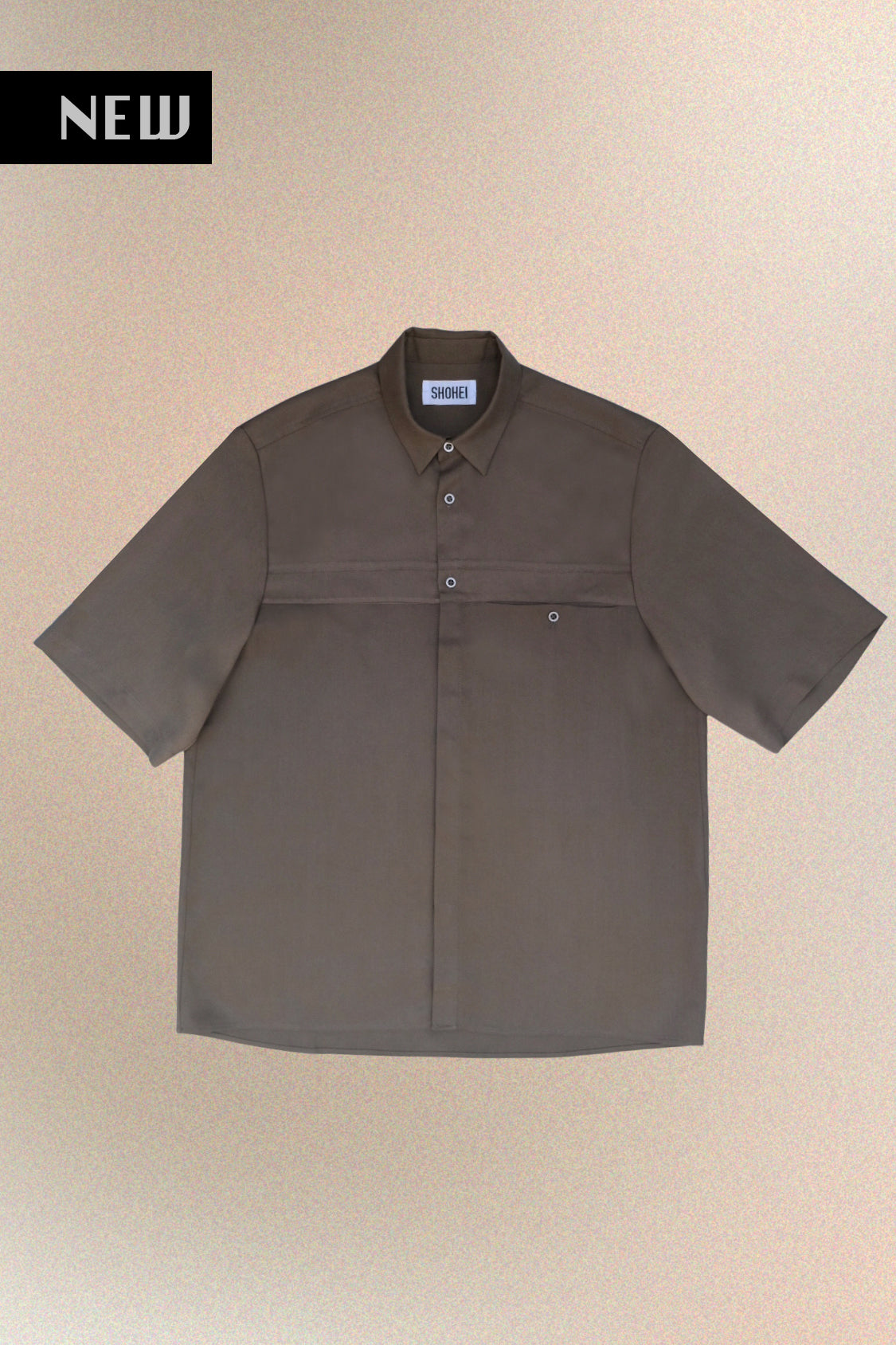 SHOHEI DAICHI SHIRT, TENCEL lyocell shirt with raw-edge seams