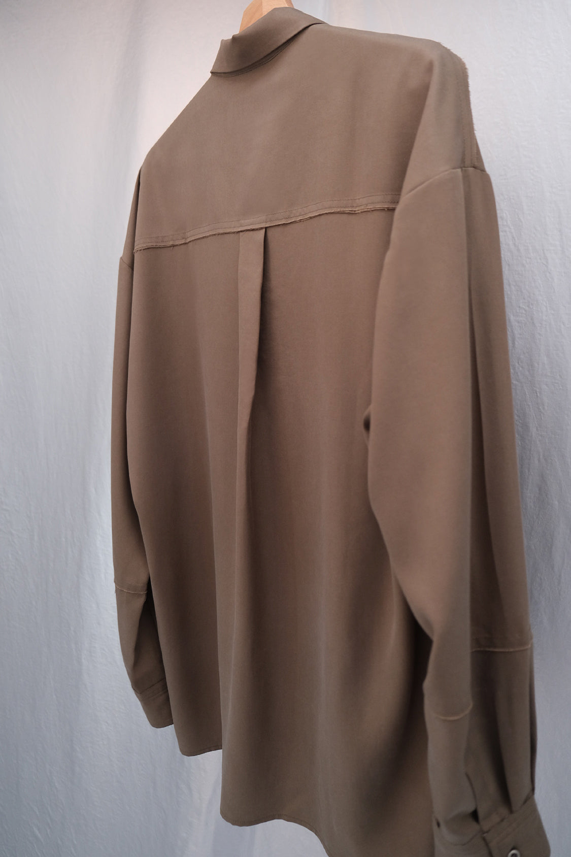 KEIO DROP SHOULDER SHIRT Slate Green / Lyocell TENCEL™ - Shohei-collection