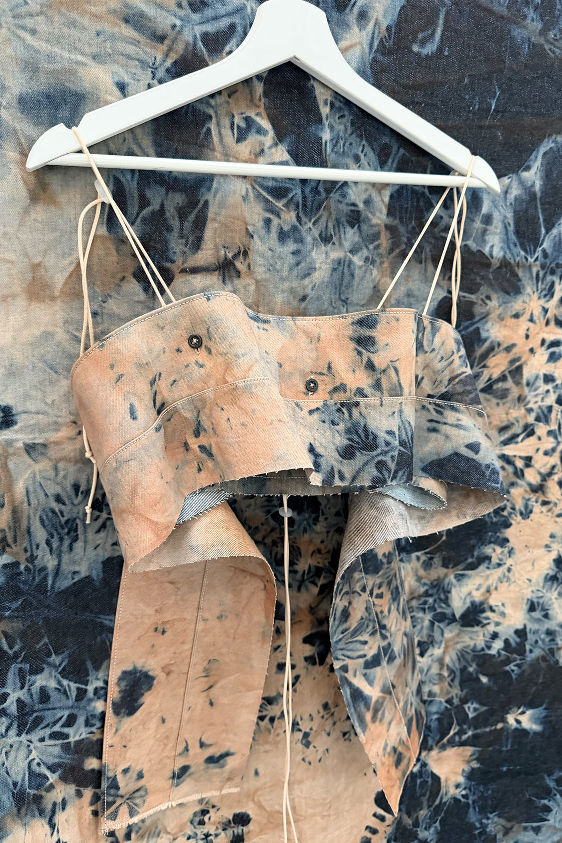 SAILA DENIM TOP / persimmon dyed denim - Shohei-collection