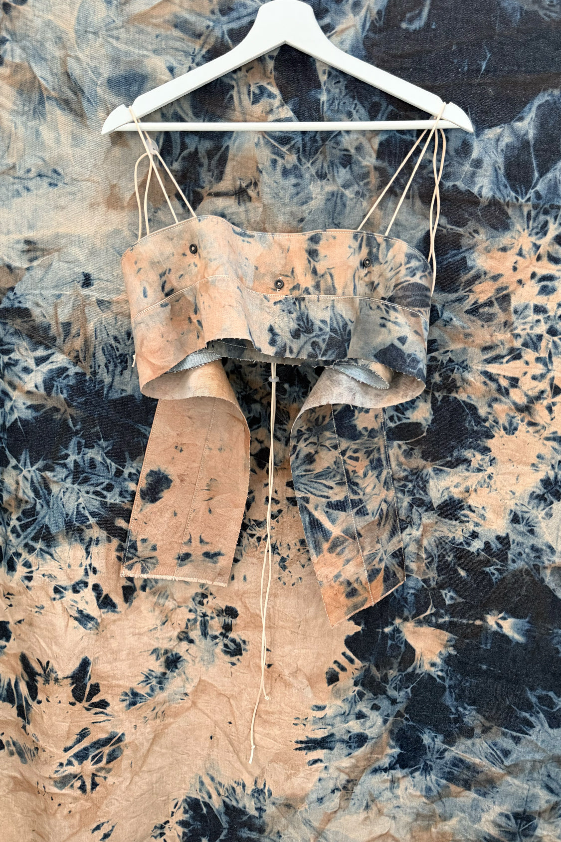 SAILA DENIM TOP / persimmon dyed denim - Shohei-collection