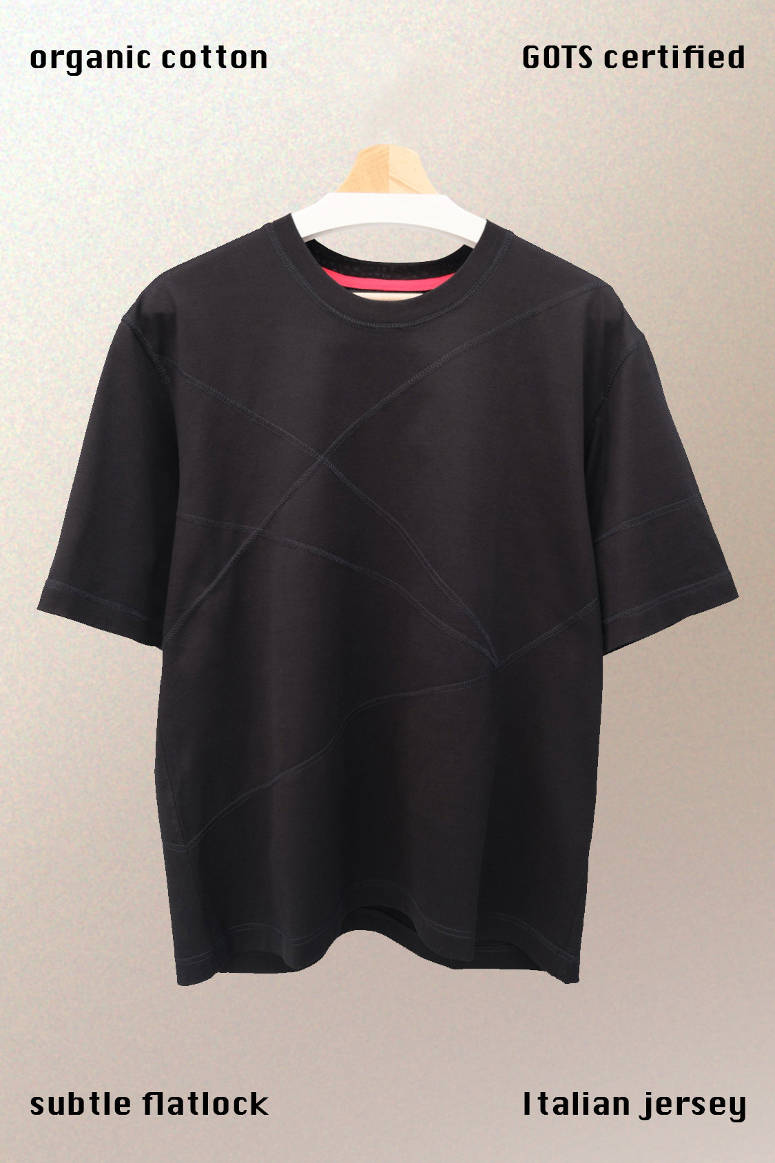 SHOHEI DAI T-shirt, boxy oversized unisex tee in GOTS organic cotton