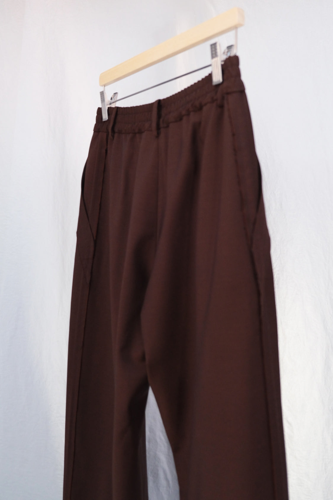 GRANDPA RAW EDGE PANTS / red-brown - Shohei-collection