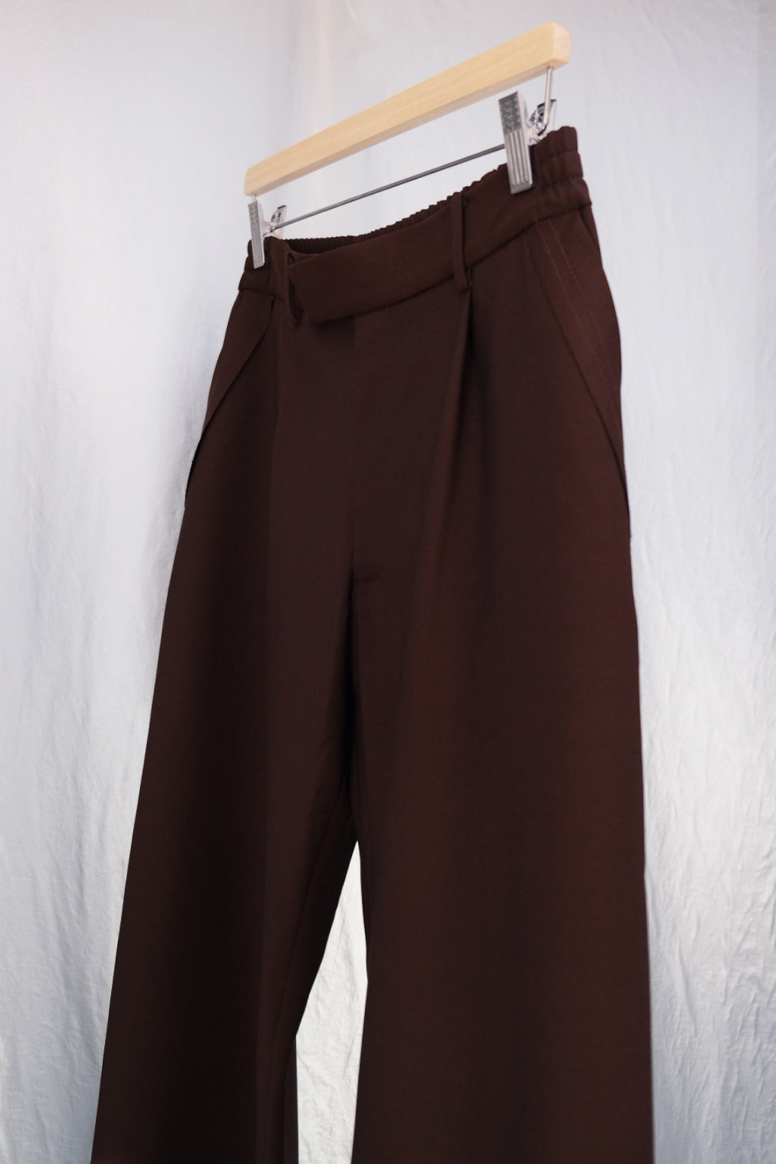 GRANDPA RAW EDGE PANTS / red-brown - Shohei-collection