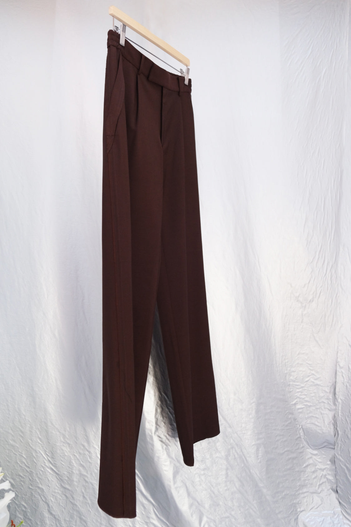 GRANDPA RAW EDGE PANTS / red-brown - Shohei-collection