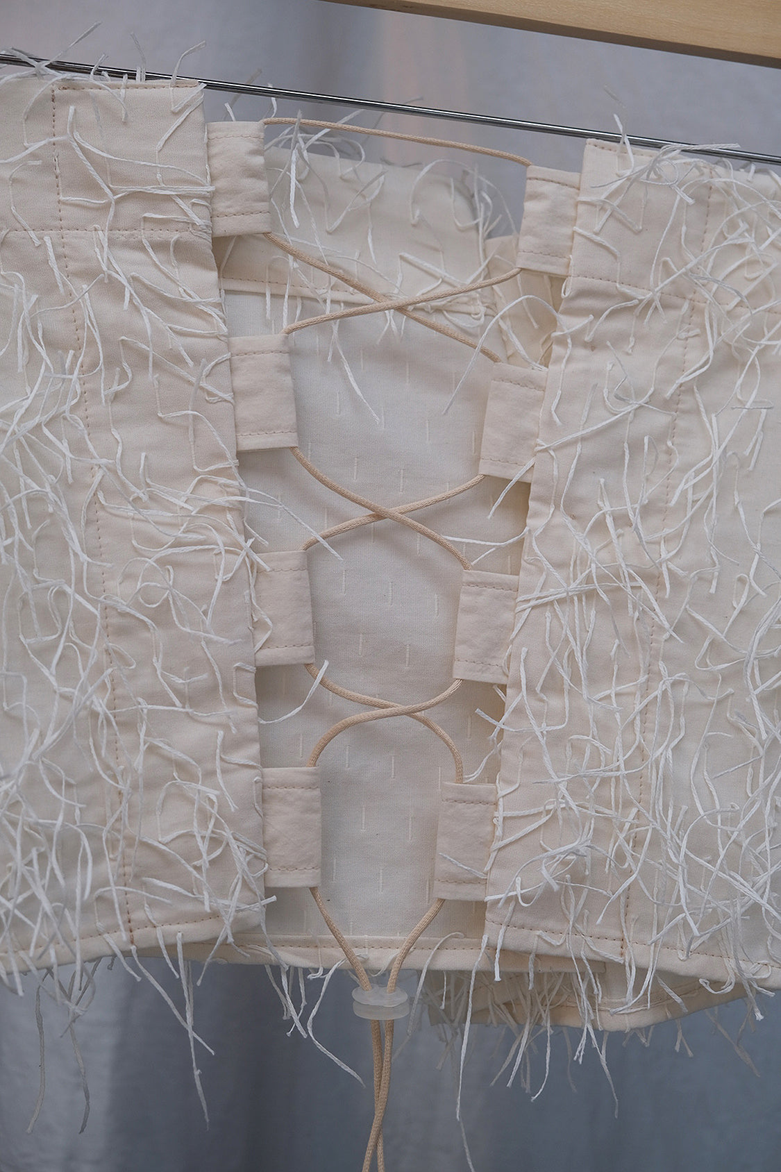 SIRI FRINGE TOP / embroidered fringe textile - Shohei-collection