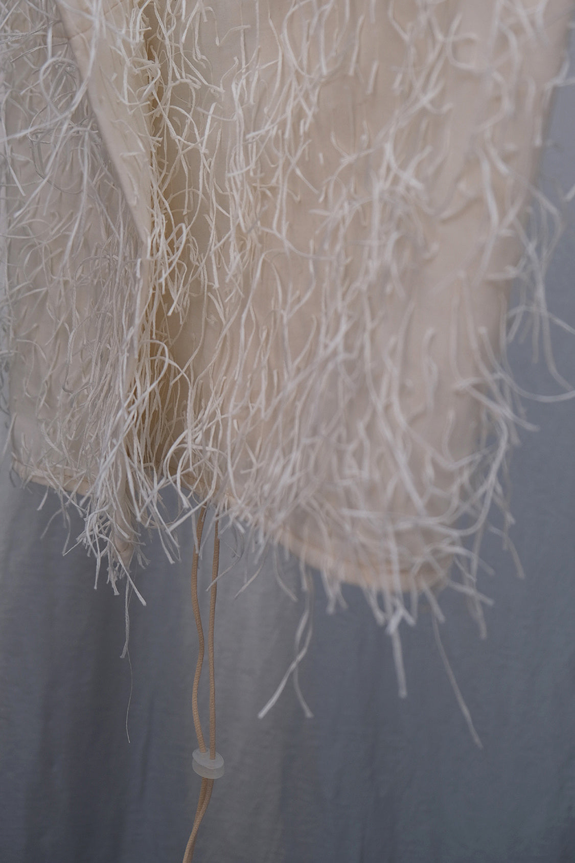 SIRI FRINGE TOP / embroidered fringe textile - Shohei-collection