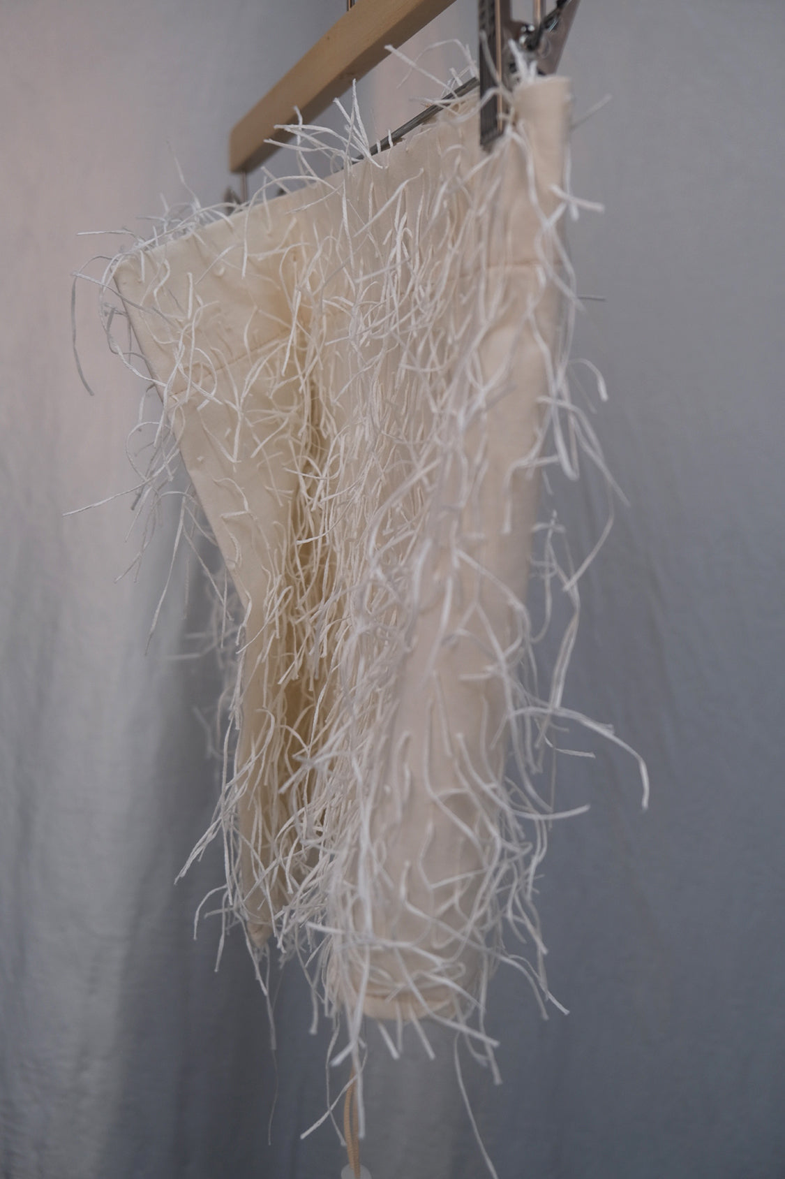 SIRI FRINGE TOP / embroidered fringe textile - Shohei-collection