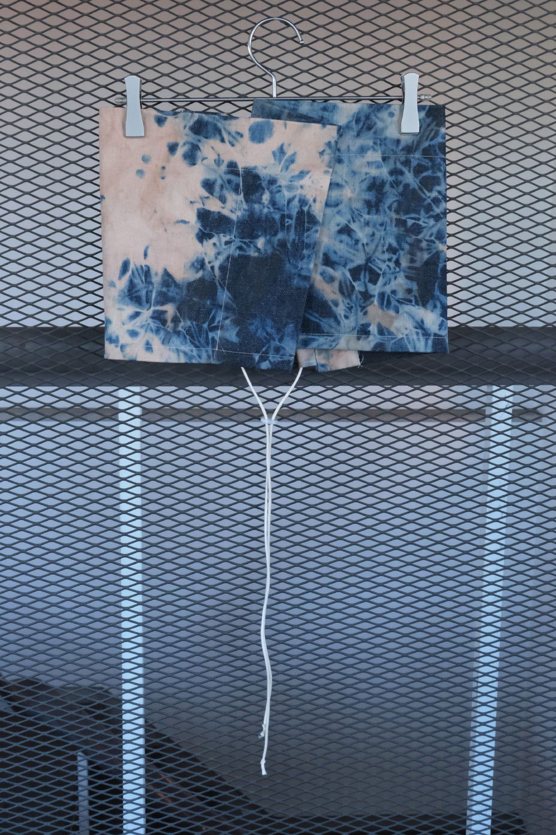SHOHEI SIRI DENIM TOP in persimmon-dyed denim