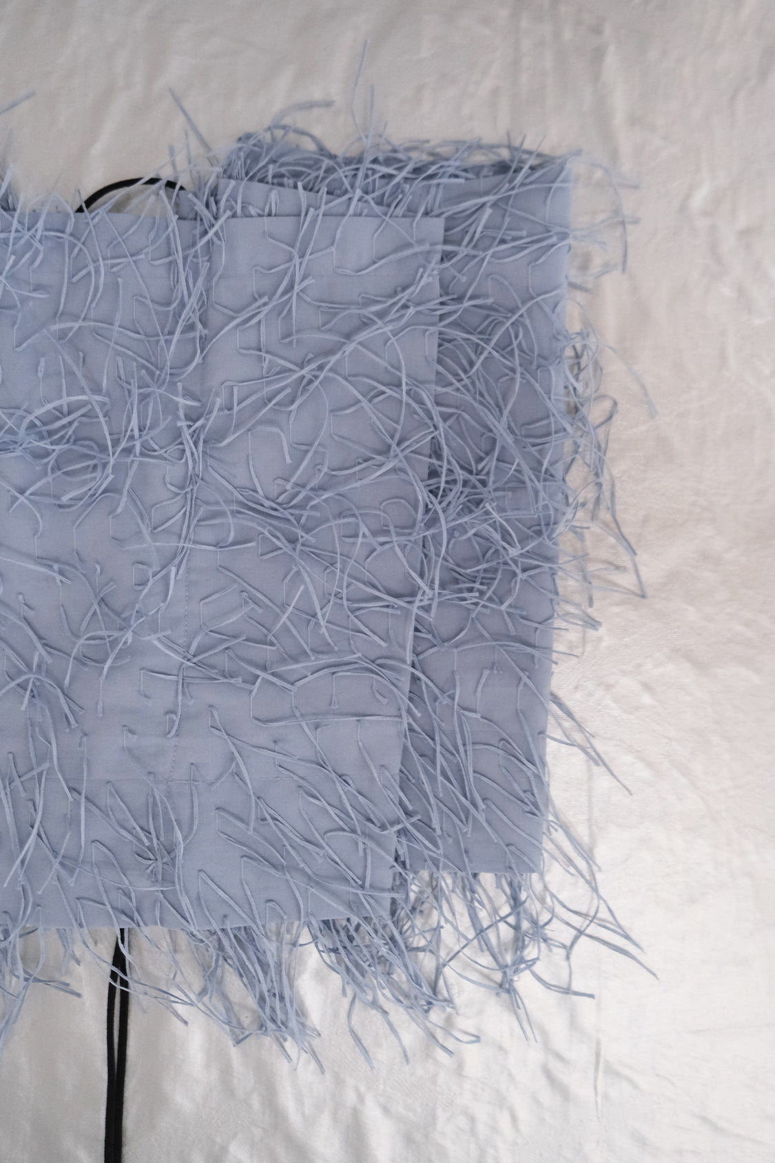 SIRI FRINGE TOP / NEW dusty blue - Shohei-collection
