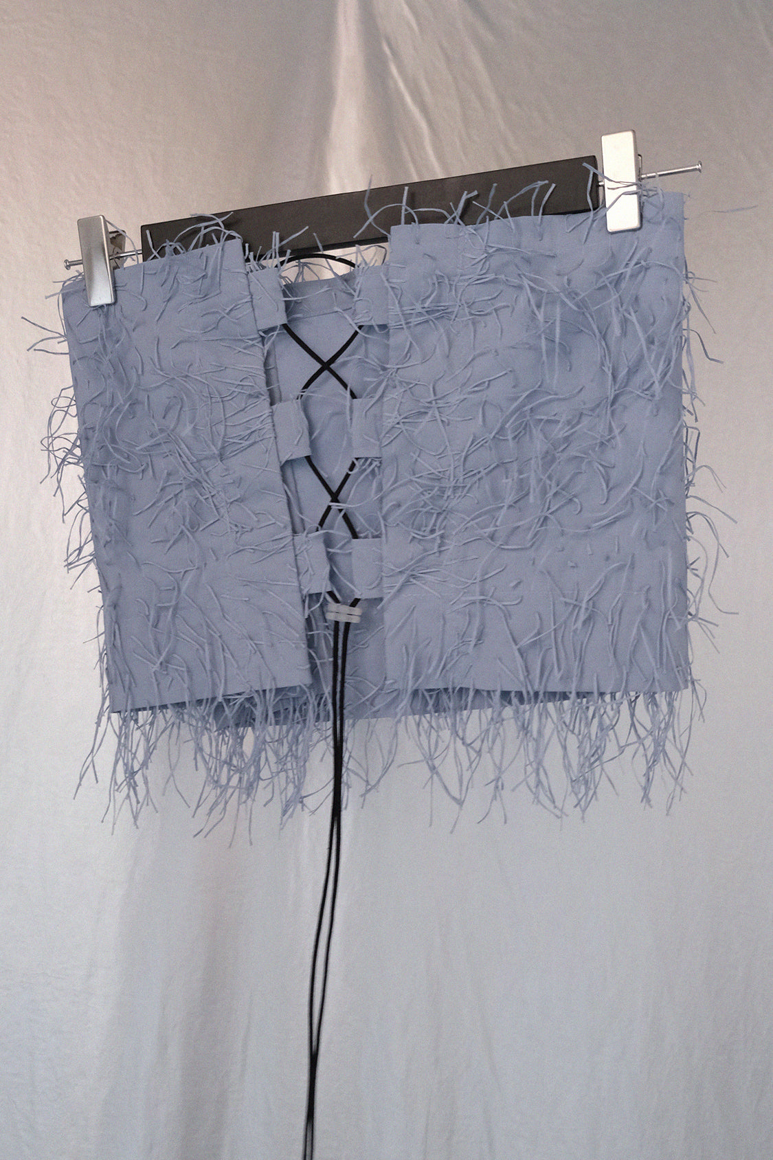 SIRI FRINGE TOP / NEW dusty blue - Shohei-collection