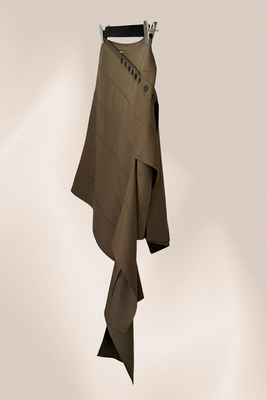 YURIE MINI SKIRT / Lyocell TENCEL ~ slate green - Shohei-collection
