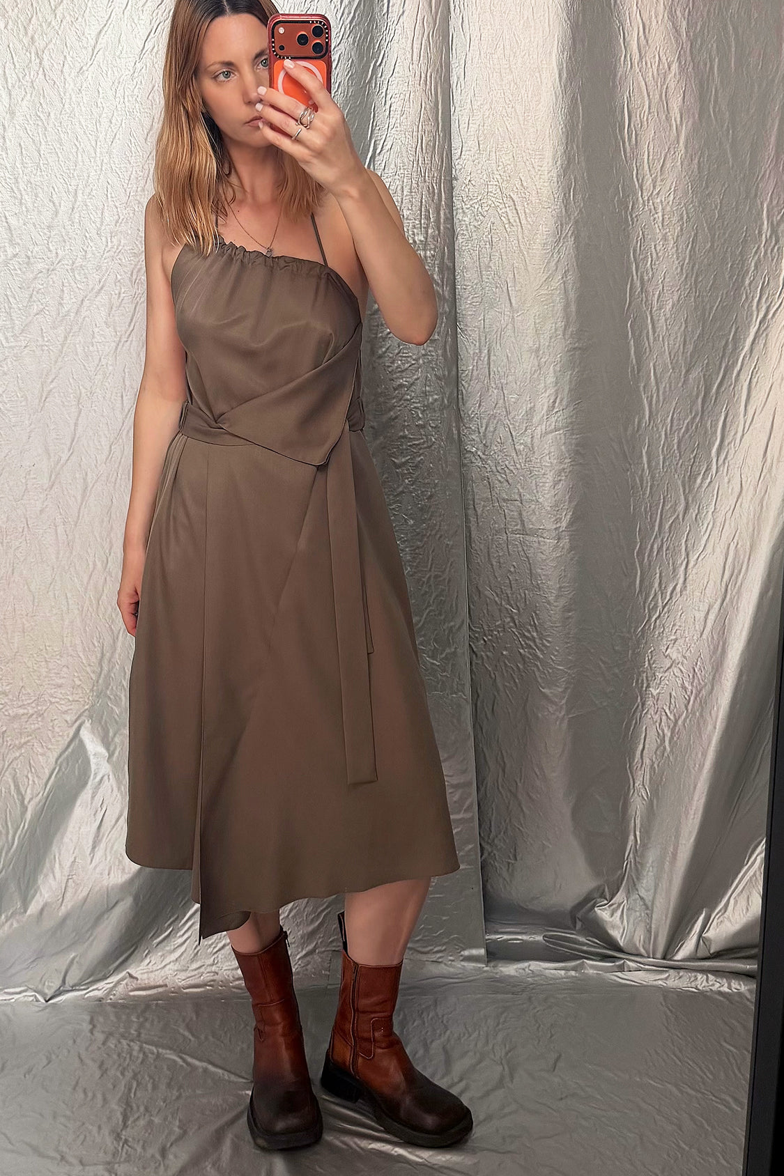 LINA FLAIR DRESS / Lyocell TENCEL - Shohei-collection