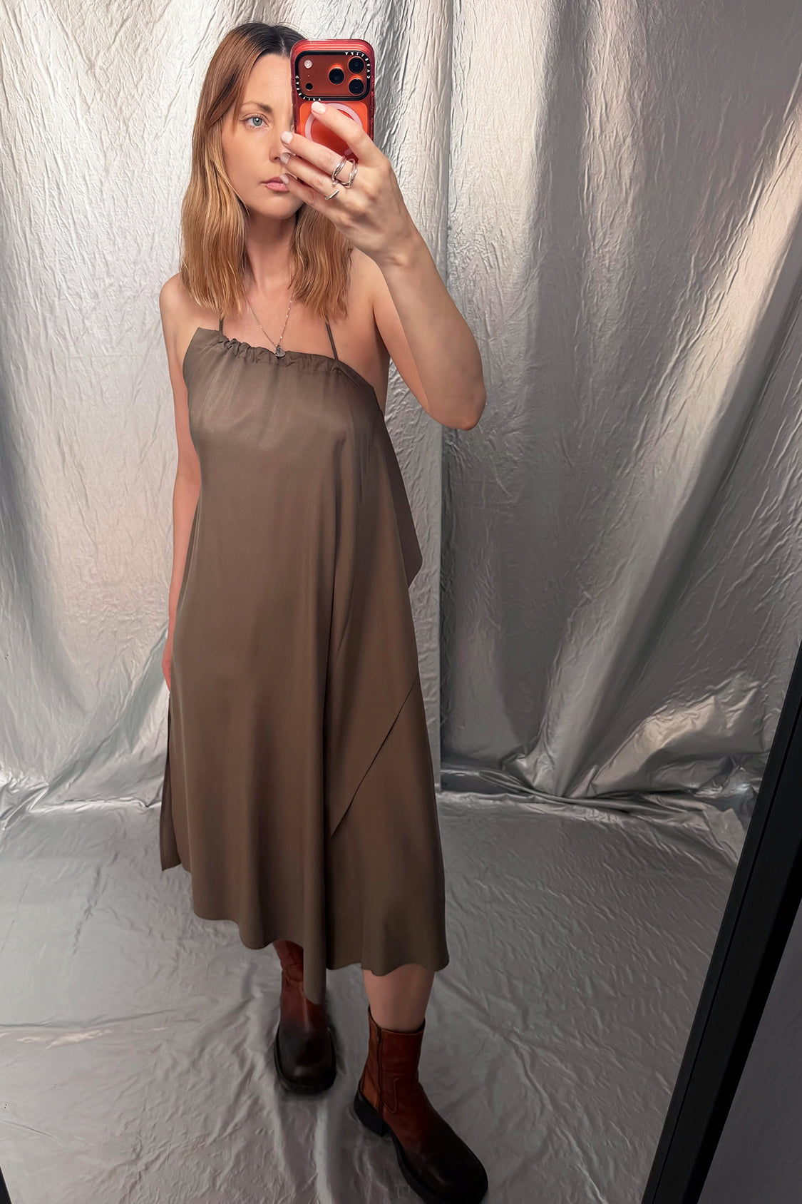 LINA FLAIR DRESS / Lyocell TENCEL - Shohei-collection