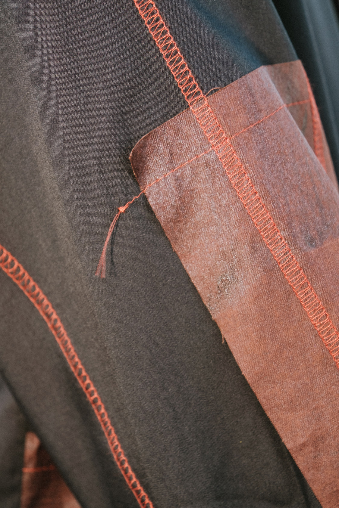 CONTRAST TECH SHIRT / material mix - Shohei-collection