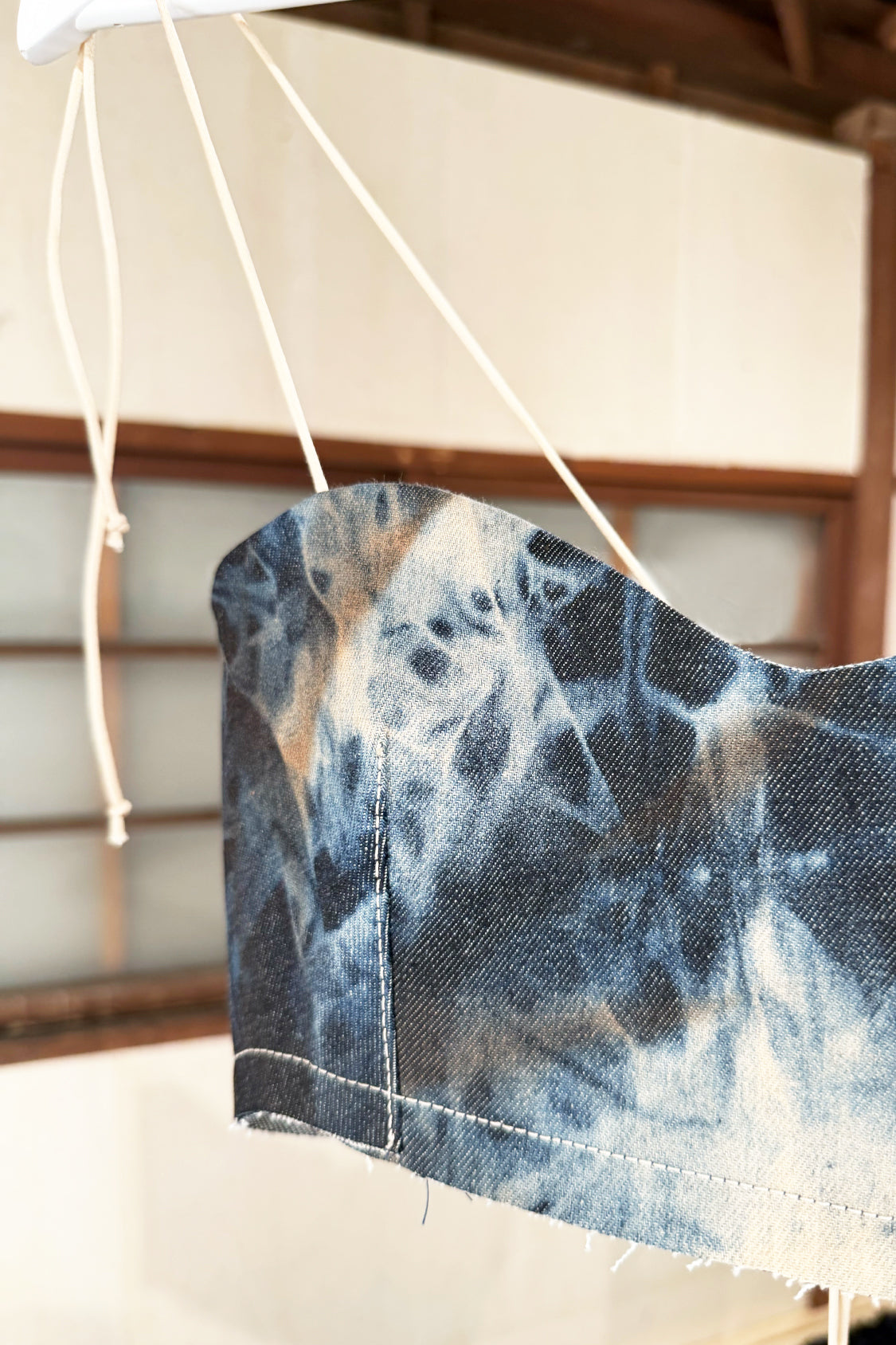 DENIM MICRO TOP / persimmon dye Japanese denim - Shohei-collection