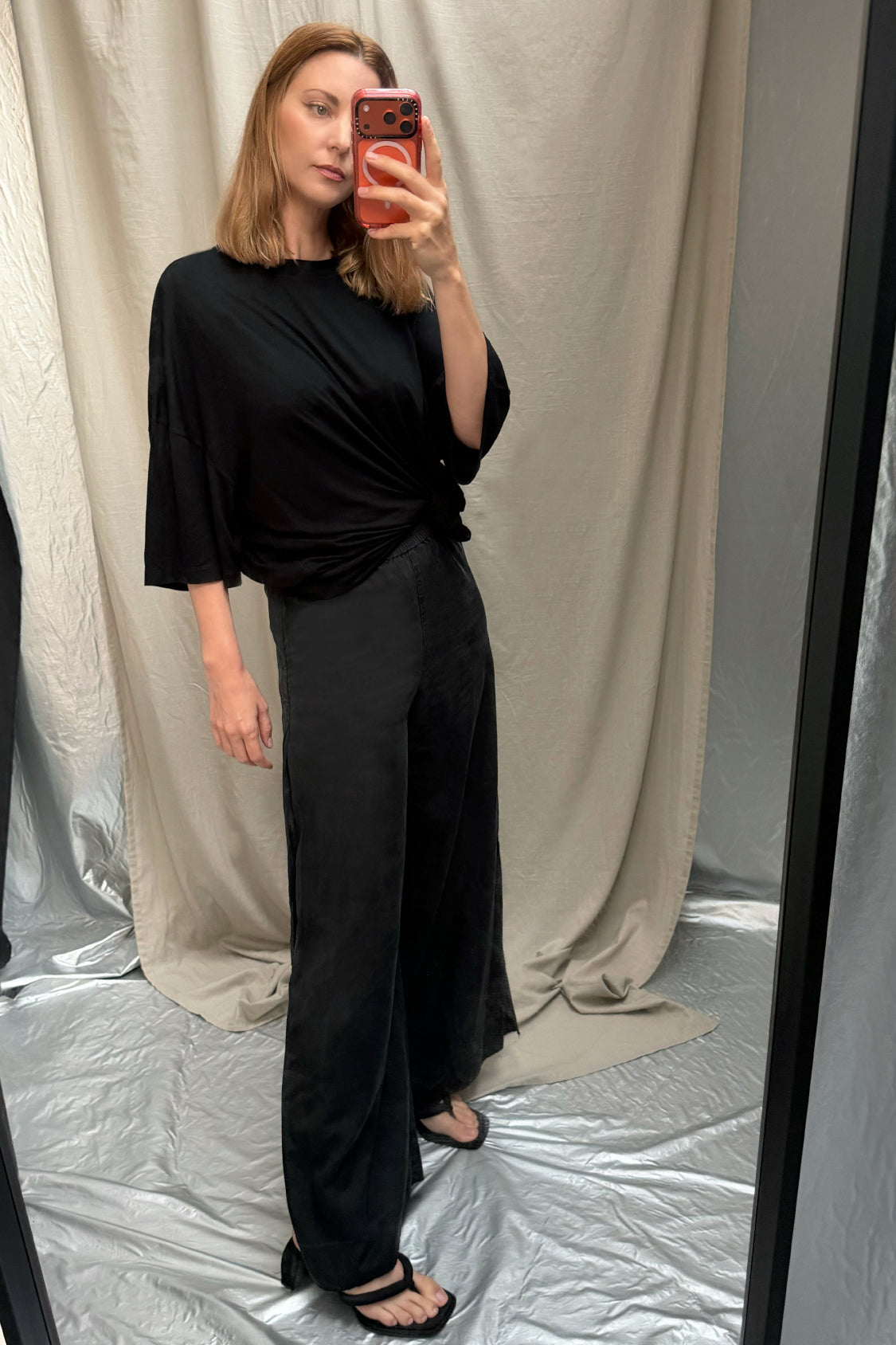 JUN OVERSIZE STYLE T-SHIRT / viscose
