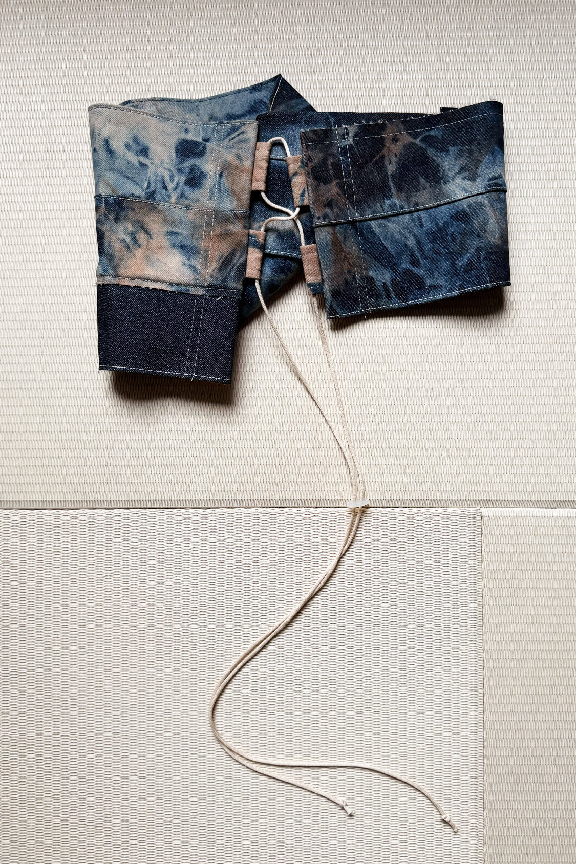 DENIM TWIST TOP / texture mix - Shohei-collection