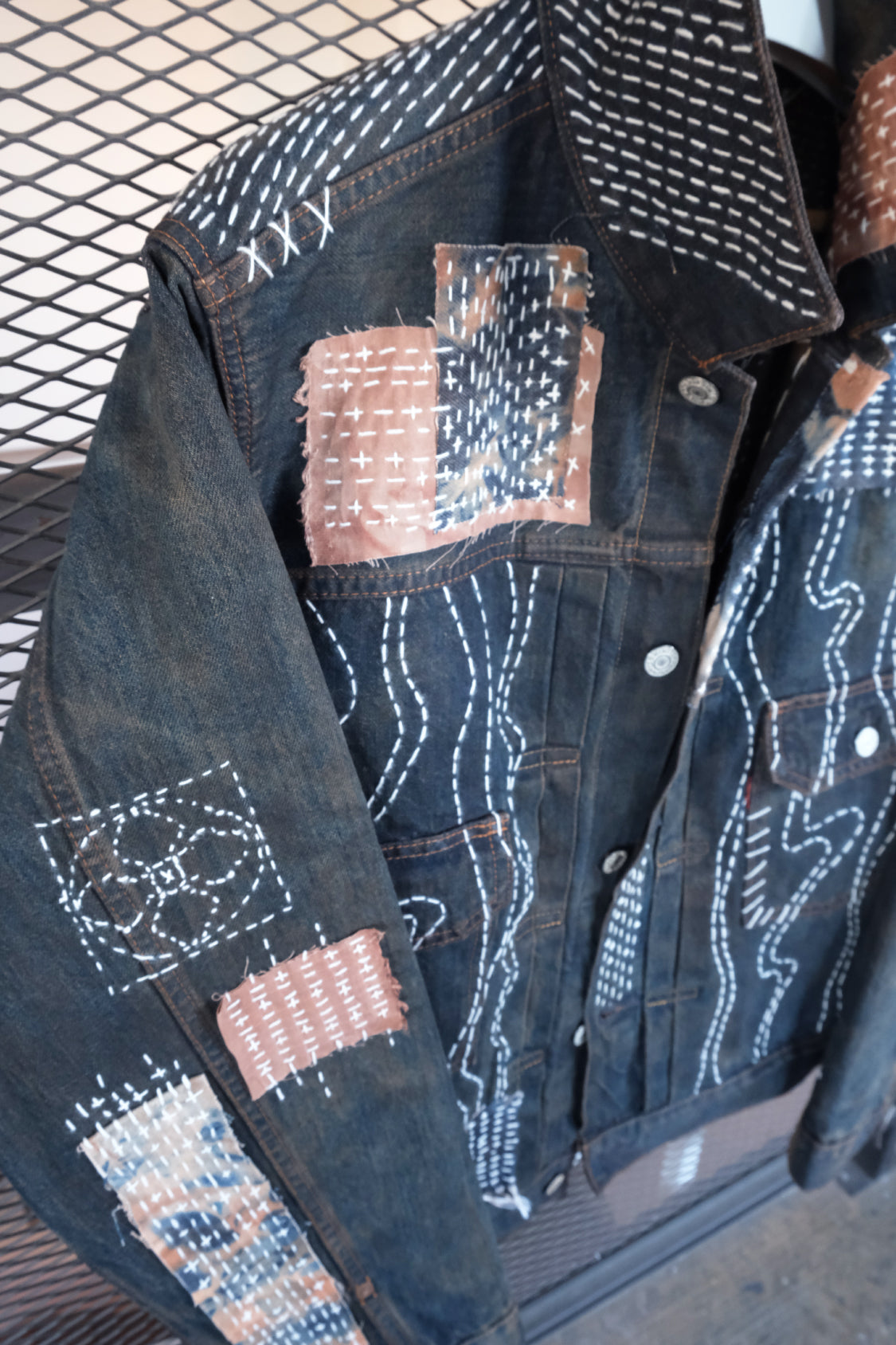ZEN DENIM JACKET - EDWIN x SHOHEI 505ZX01 / selvage denim x persimmon dye - Shohei-collection