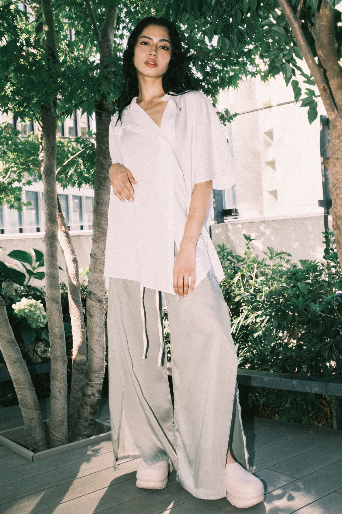 ZIGGY PANTS / Lyocell TENCEL Satin - Shohei-collection