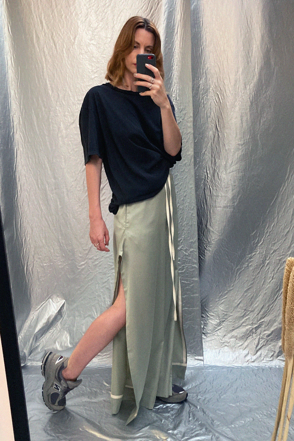 SHOHEI ZIGGY PANTS in TENCEL lyocell satin