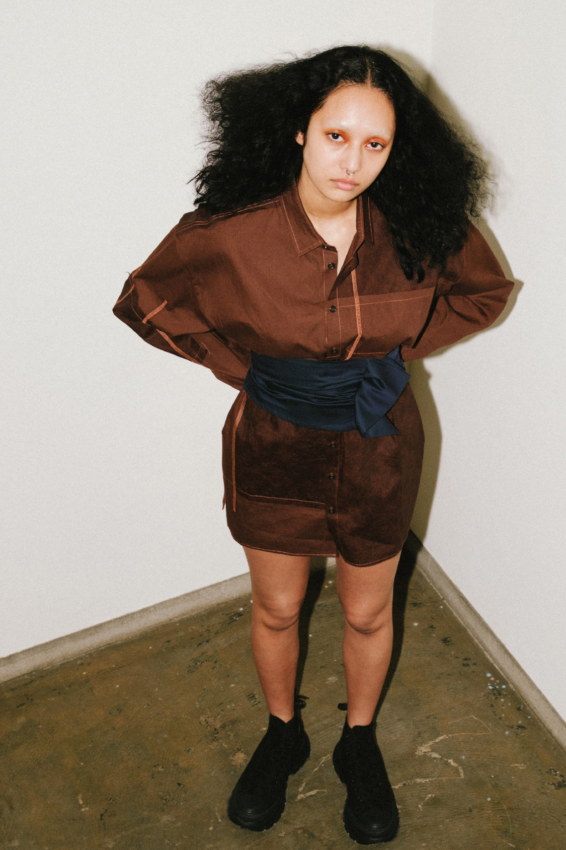 CONTRAST TECH SHIRT / Kakishibu - Shohei-collection