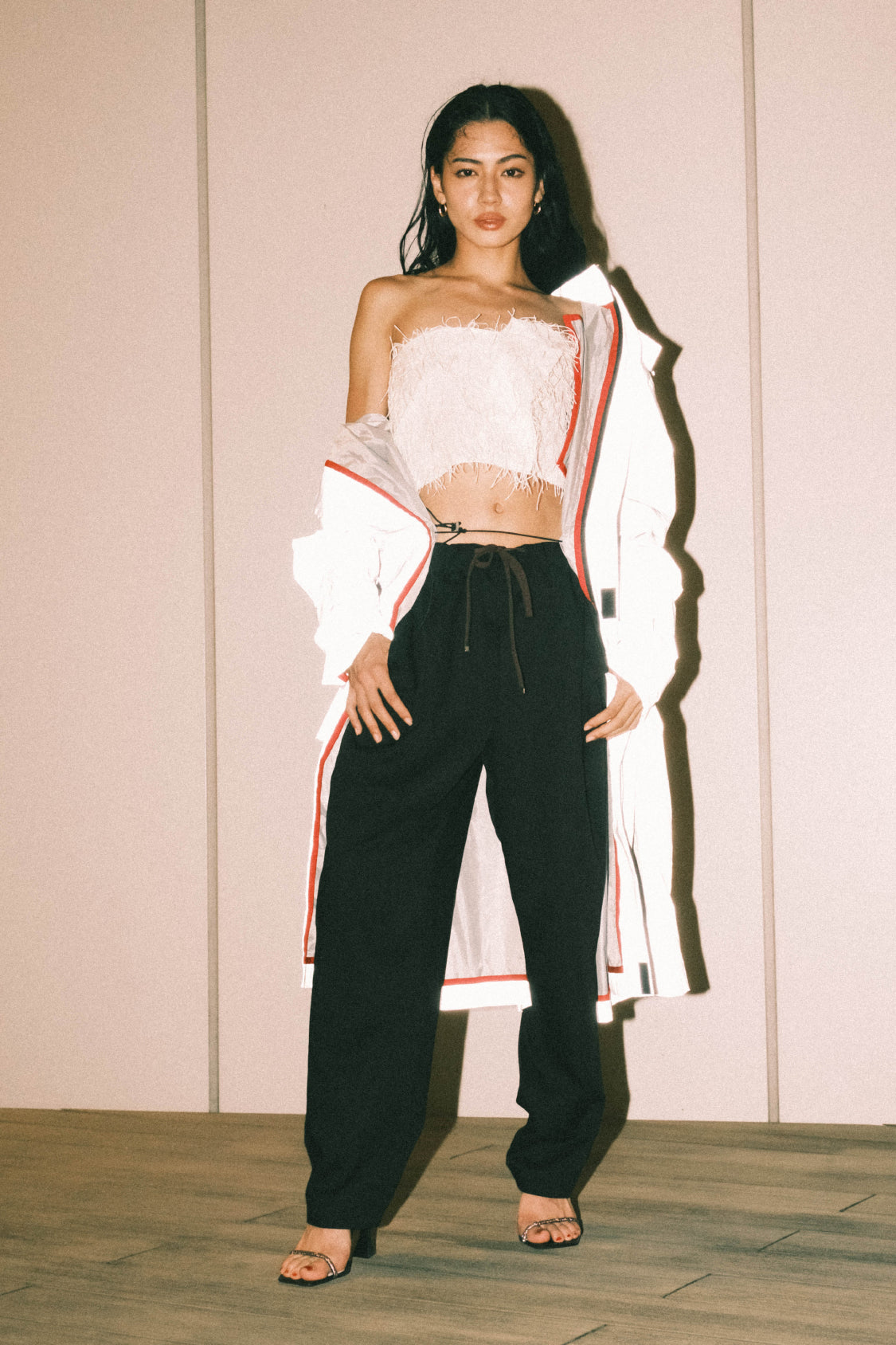 SIRI FRINGE TOP / embroidered fringe textile - Shohei-collection