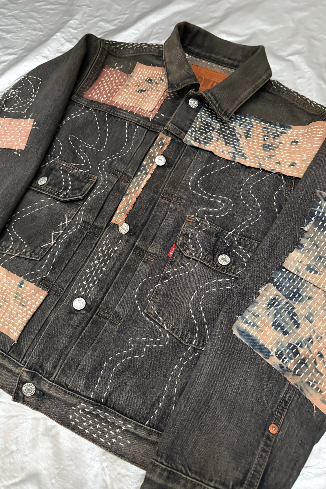 ZEN DENIM JACKET - EDWIN x SHOHEI 505ZX01 / wasehd black selvage denim - Shohei-collection