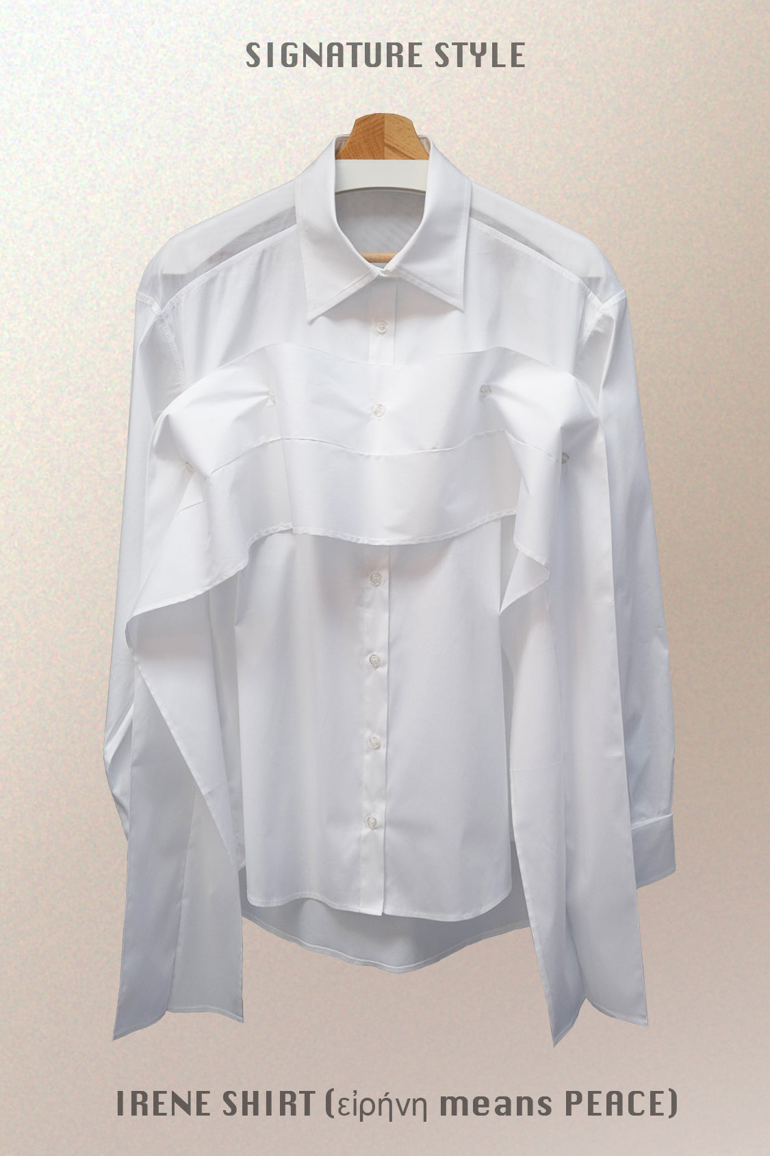 SHOHEI IRENE SHIRT in GOTS organic cotton