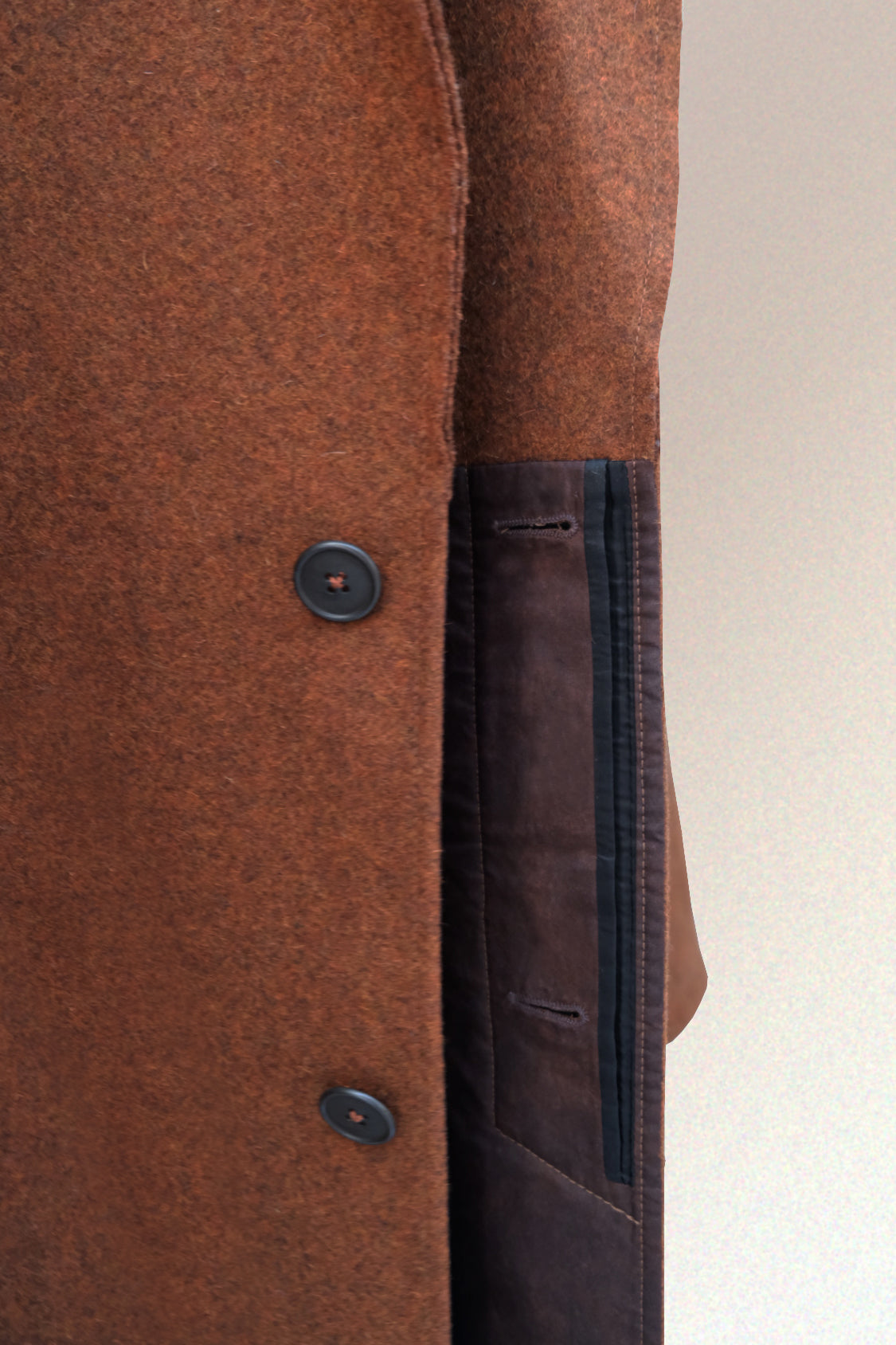 RAW WOOL COAT / made from Portuguese wool - Shohei-collection