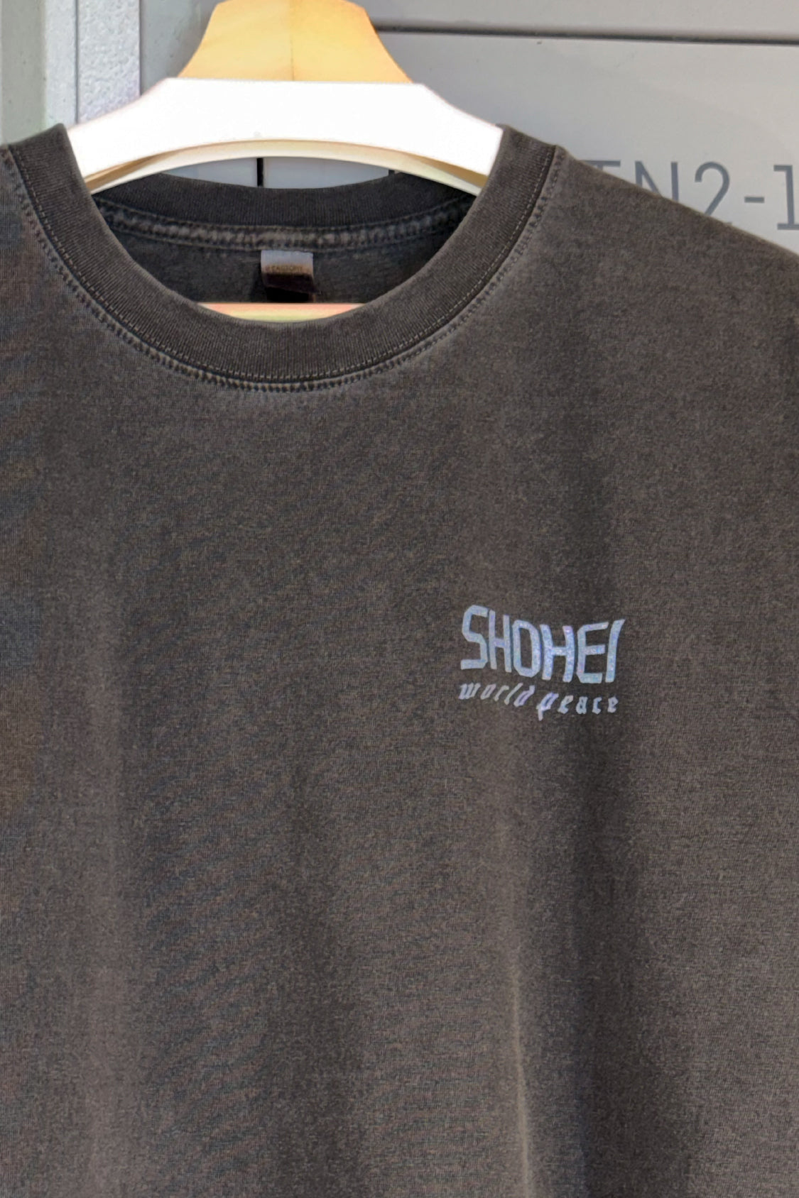 SHOHEI Calligraphy Tee / reflective print  'world peace' - Shohei-collection