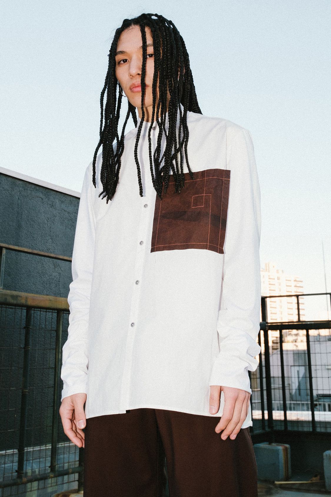 SHOHEI YUTO SHIRT in kakishibu-dyed Japanese cotton