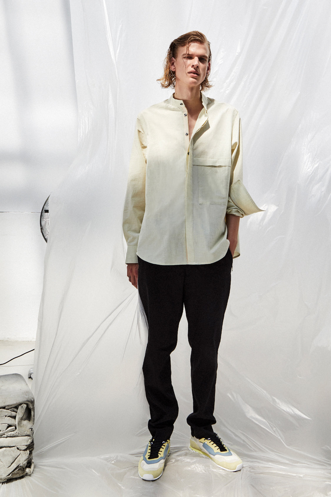 MAKATO SHIRT / matcha tea dye - Shohei-collection