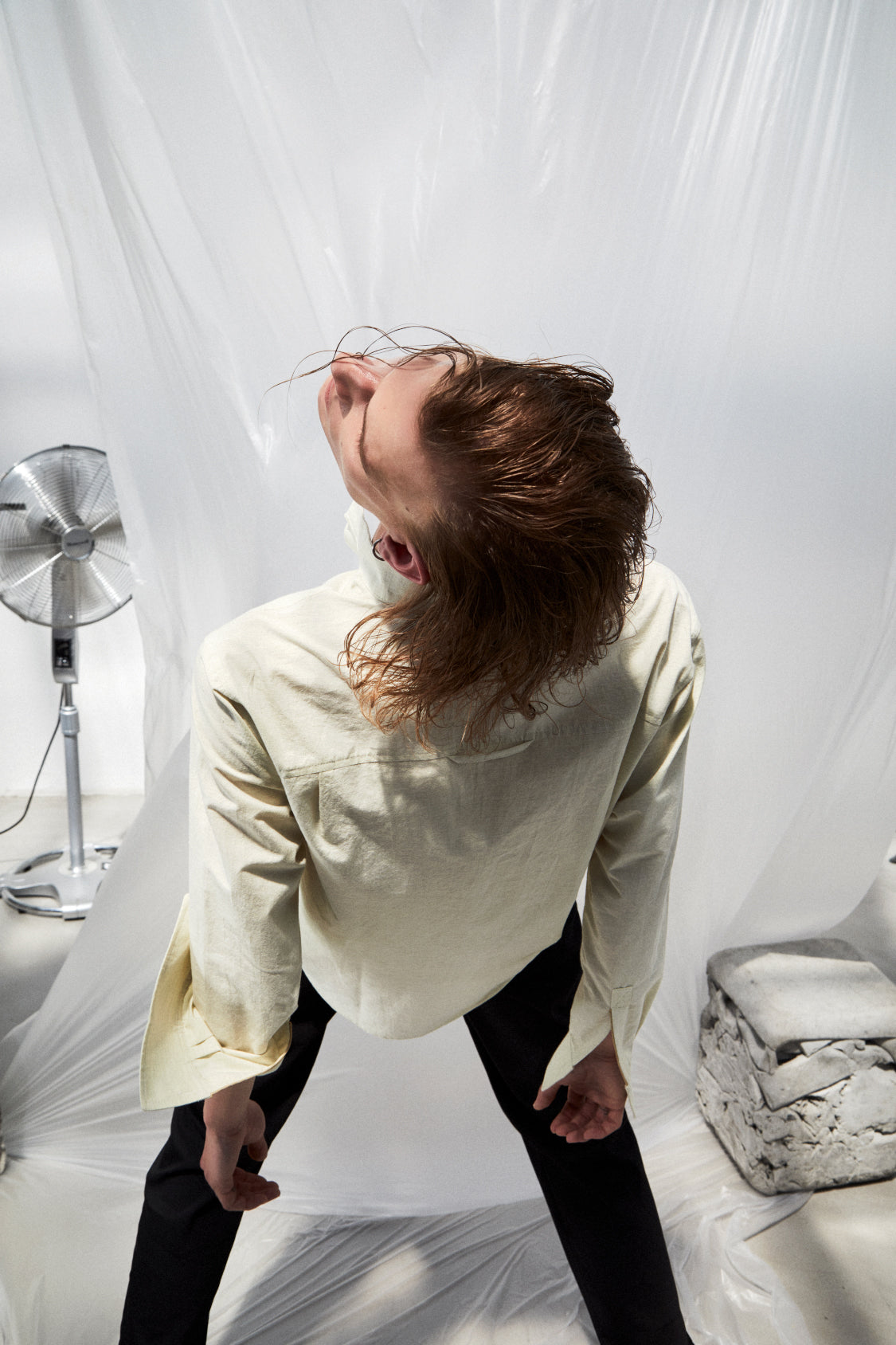 MAKATO SHIRT / matcha tea dye - Shohei-collection