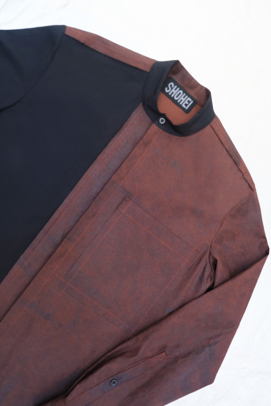 TWO-TONE CONTRAST SHIRT / KAKISHIBU - Shohei-collection