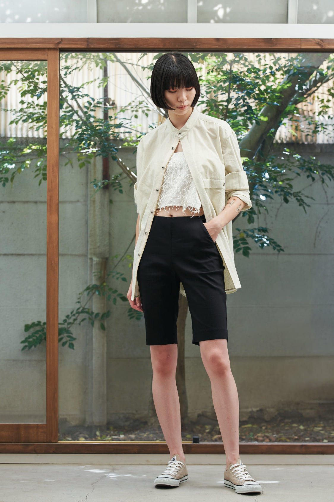 MAKATO SHIRT / matcha dye shirt - Shohei-collection